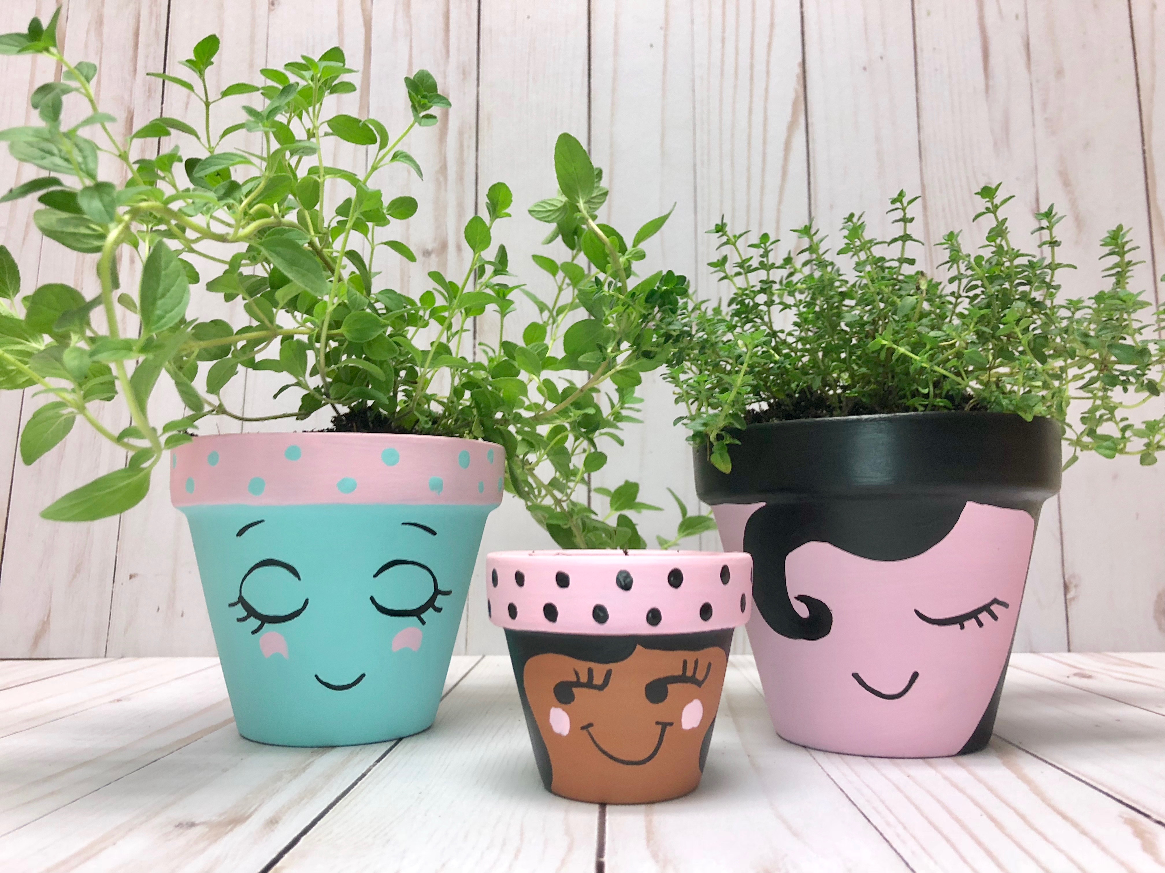 Gardening with Kids: Make Pour Painted Pots! - Happily Ever Mom